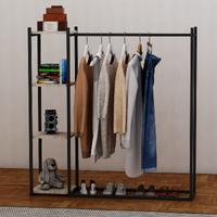 Ayaklı Askı Çok Amaçlı Açık Dolap Metal Gardrop - Model 4 Soho