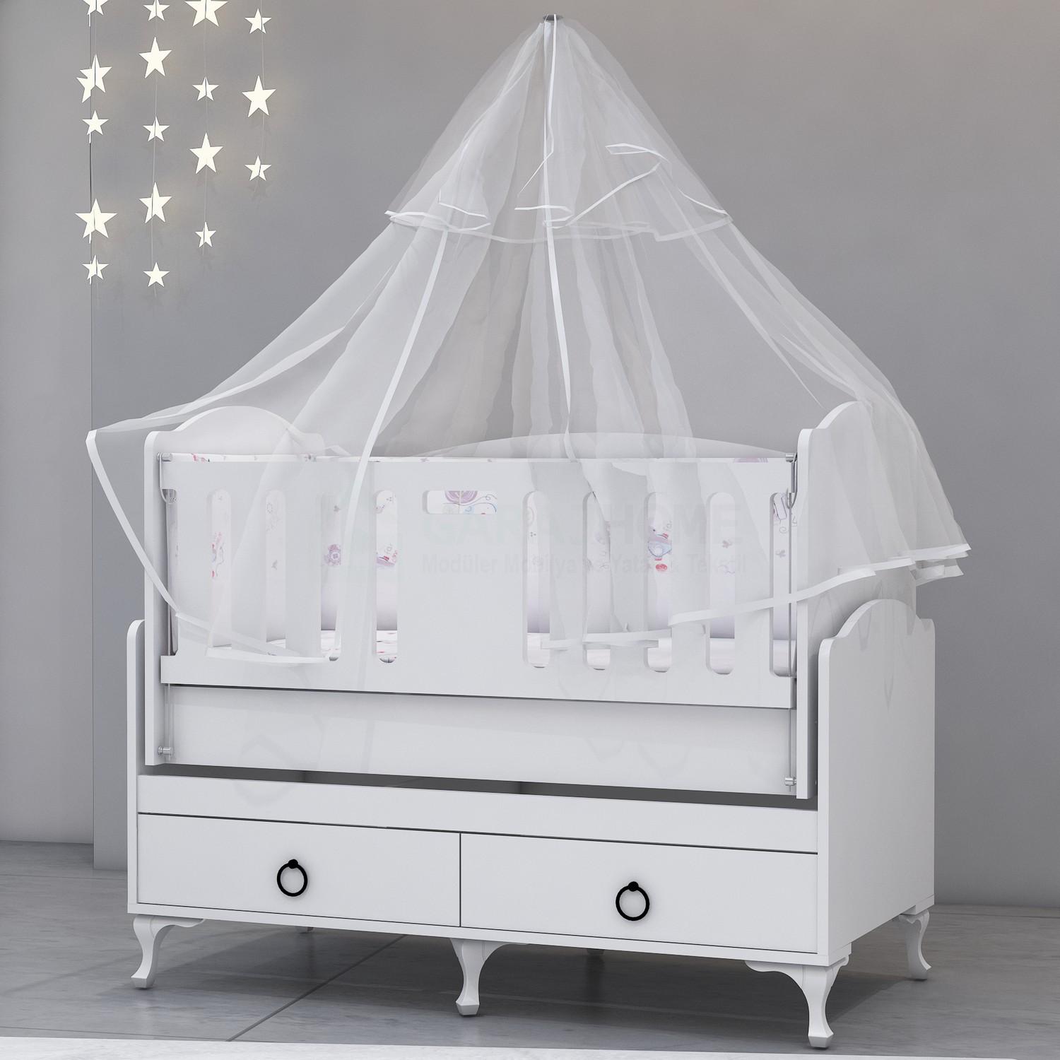 Defne 60x120 Asansörlü Bebek Odası Yatak ve Uyku Seti