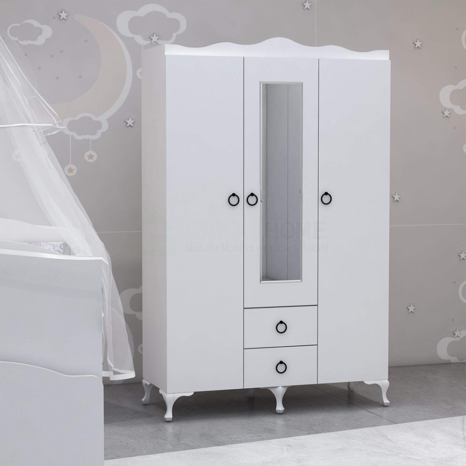 Defne 60x120 Asansörlü Bebek Odası Yatak ve Uyku Seti