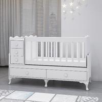 Alya Beyaz Avangart Bebek Odası Takımı - Yatak ve Uyku Seti Kombinli