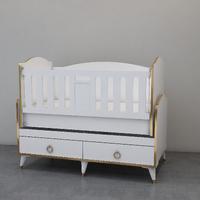 Defne Gold Avangart Bebek Odası Takımı - Yatak ve Uyku Seti Kombinli