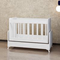 Dora 50x100 Lükens Ayaklı Beşik - Beyaz