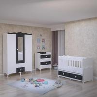 Elegant Bebek Odası Takımı-Gri
