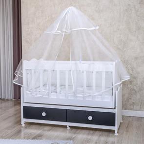 Elegant Lüks Uyku Setli Beşik Kombini-Gri