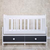 Elegant Mdfli Çıtalı 60x120 Beşik - Gri