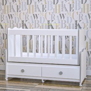 Elegant Mdfli Çıtalı 60x120 Beşik - Gri