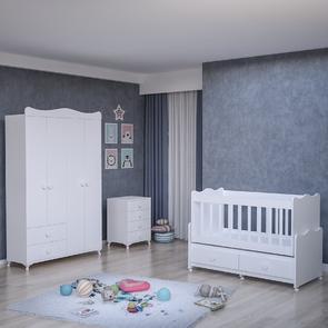 Elegant Yıldız 4 Kapaklı Bebek Odası Takımı