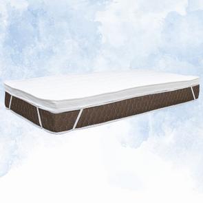Full Ortapedik ve Yatak Koruyucu Yatak Pedi Beyaz Kahve -150X200