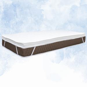 Full Ortapedik ve Yatak Koruyucu Yatak Pedi Beyaz Kahvei -180X200