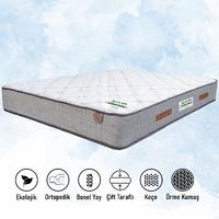 Full Ortopedik YT1200 Gri Kenarlı Gri Örgü Kumaşlı Yatak 90X190