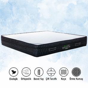 Full Ortopedik YT500 Siyah Kenarlı Örgü Kumaşlı Yatak 120X200