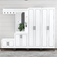 Garaj Home Aynalı Portmanto Raflı Vestiyer