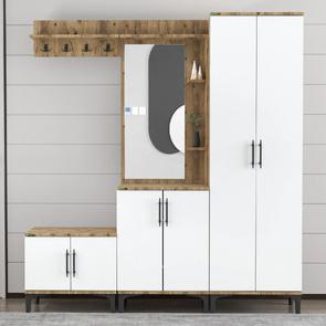 Garaj Home Aynalı Raflı Ayakkabılık Vestiyer - Atlas