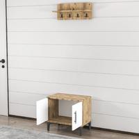 Garaj Home Aynalı Raflı Ayakkabılık Vestiyer - Atlas