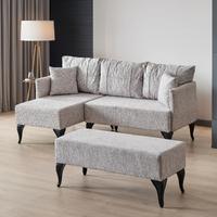 Garaj Home Beste Puflu Köşe Takımı