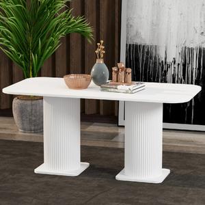 Garaj Home Bohem 80x160 Yemek Masası - Beyaz