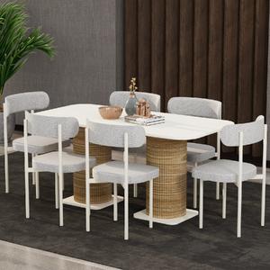 Garaj Home Bohem 80x160 Yemek Masası Takımı - Amalfi Aytaşı