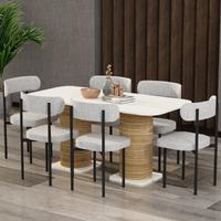 Garaj Home Bohem 80x160 Yemek Masası Takımı - Amalfi Aytaşı