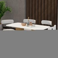 Garaj Home Bohem 80x160 Yemek Masası Takımı - Amalfi Aytaşı