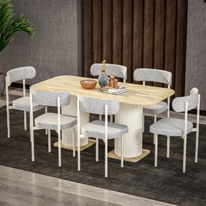 Garaj Home Bohem 80x160 Yemek Masası Takımı - Aytaşı Meşe