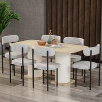 Garaj Home Bohem 80x160 Yemek Masası Takımı - Aytaşı Meşe