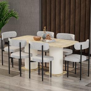Garaj Home Bohem 80x160 Yemek Masası Takımı - Aytaşı Meşe