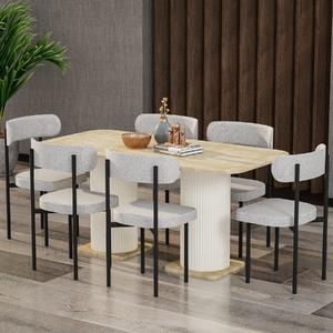 Garaj Home Bohem 80x160 Yemek Masası Takımı - Aytaşı Meşe
