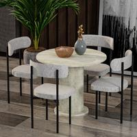 Garaj Home Bohem Yemek Masası Takımı - Traverten
