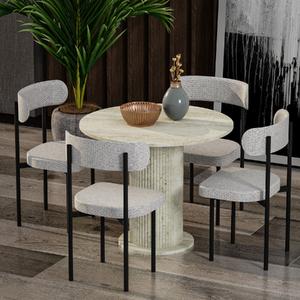 Garaj Home Bohem Yemek Masası Takımı - Traverten