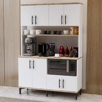 Garaj Home Elmas Çok Amaçlı Dolap Raflı Kahve Köşesi - Meşe