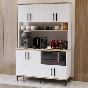 Garaj Home Elmas Çok Amaçlı Dolap Raflı Kahve Köşesi - Meşe