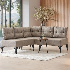 Garaj Home Lavin Köşe Takımı - Krem