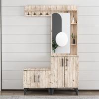 Garaj Home Modern Aynalı Vestiyer