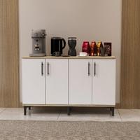 Garaj Home Nehir Çok Amaçlı Dolap Kahve Köşesi - Meşe