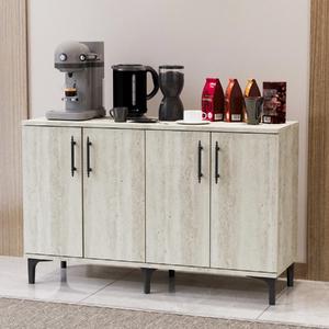 Garaj Home Nehir Çok Amaçlı Dolap Kahve Köşesi - Traverten