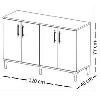 Garaj Home Nehir Çok Amaçlı Dolap Kahve Köşesi - Traverten