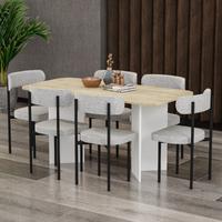 Garaj Home Neva 80x160 Yemek Masası Takımı - Meşe