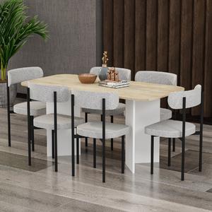 Garaj Home Neva 80x160 Yemek Masası Takımı - Meşe
