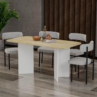 Garaj Home Neva 80x160 Yemek Masası Takımı - Meşe