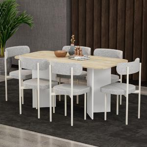 Garaj Home Neva 80x160 Yemek Masası Takımı - Meşe