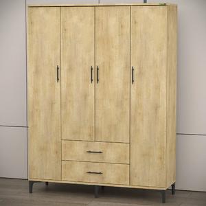 Garaj Home Yaren 4 Kapaklı Dolap - Meşe