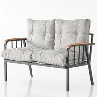 Garaj Home Zümrüt Bahçe Balkon Seti Oturma Takımı - Krem