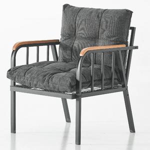 Garaj Home Zümrüt Bahçe Balkon Seti Tekli Sandalye - Antrasit