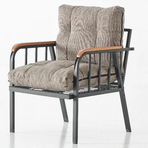 Garaj Home Zümrüt Bahçe Balkon Seti Tekli Sandalye - Kapuçino