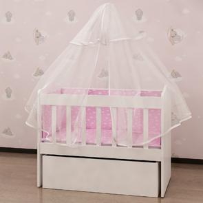 Lina 50x95 Anne Yanı Uyku Seti+ Yatak+Cibinlik Beşik - Pembe