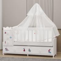 Melina Yıldız 3 Kapaklı Bebek Odası + Yatak + Uyku Seti - Denizci
