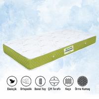 Ortopedik Yeşil Kenarlı Super Lux Bamboo Yaylı Yatak 180X200