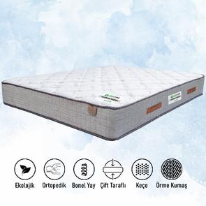 Ortopedik YT1200 Gri Kenarlı Süper Gri Örgü Kumaşlı Yatak 140X190