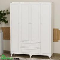 Öykü 4 Kapaklı Dolap ve 5 Çekmeceli 60x120 Country Beşik