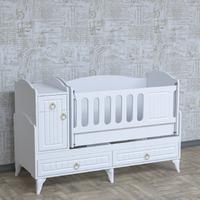 Sude Membran Country Asansörlü Beşik - Beyaz